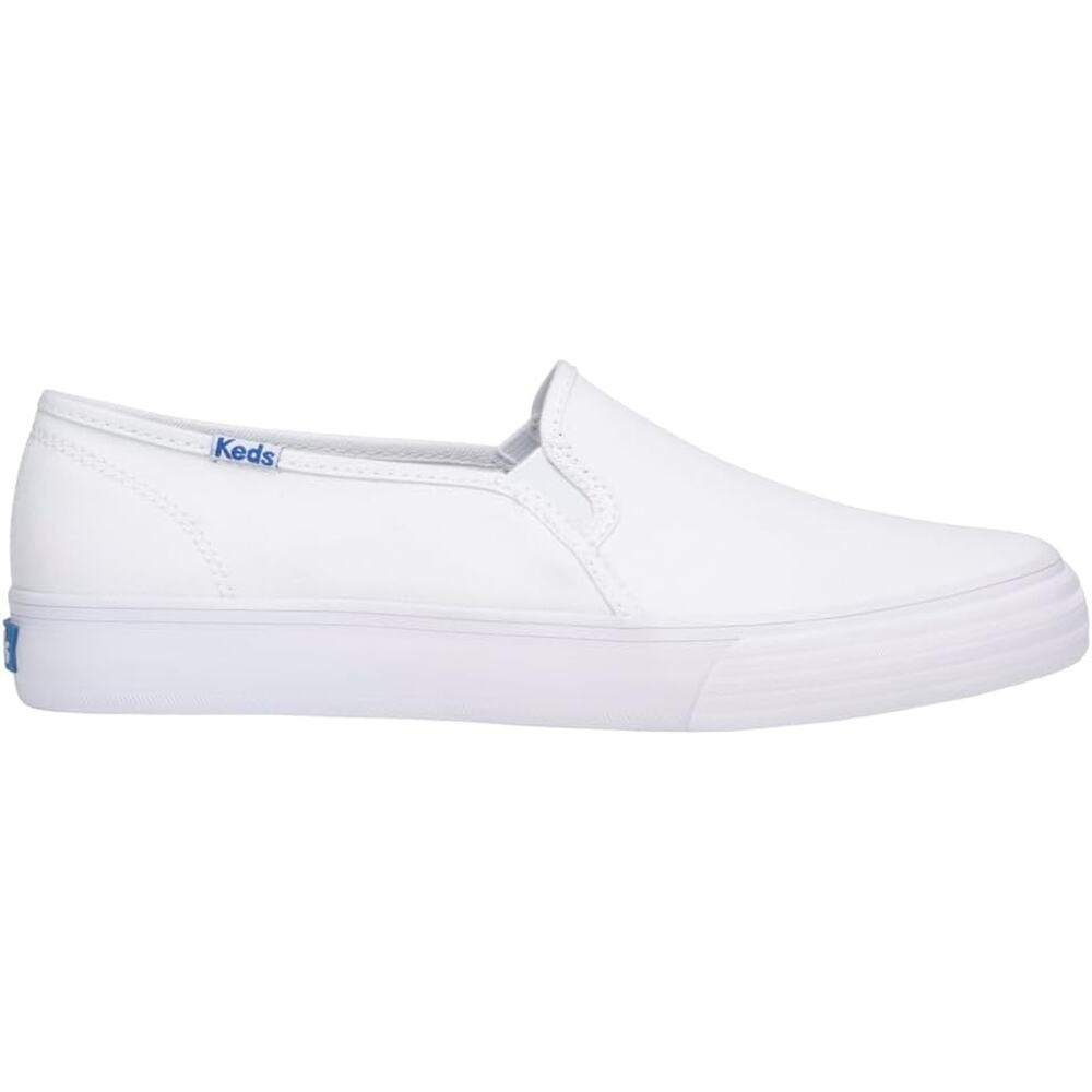 Keds Women's  Double Decker Slip On  Canvas Sneakers Size 10 White NWT